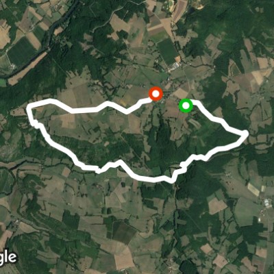 Somard walking route map in Saint-Martin-Laguépie