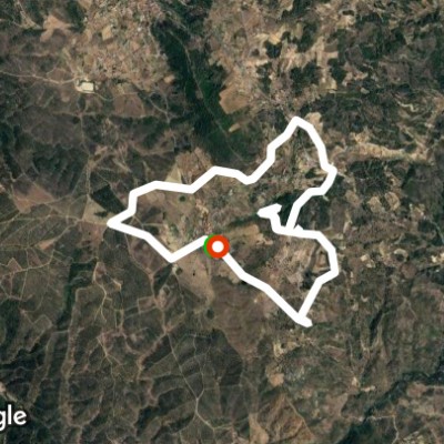 Palvarinho walking tour walking route map in Castelo Branco