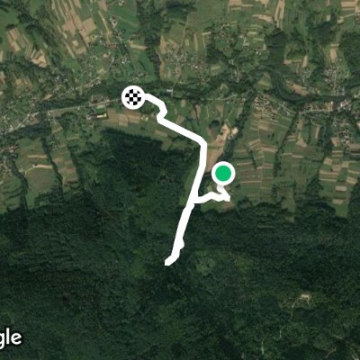 Trzebunka walking route map in Trzebunia