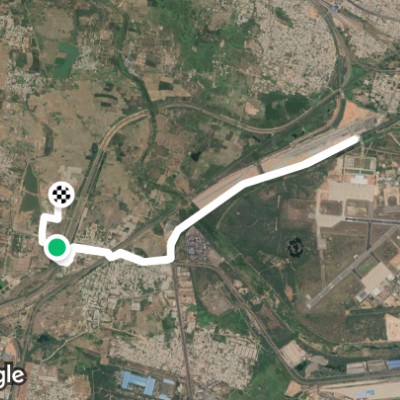 Sheela Nagar Road walking route map in Visakhapatanam