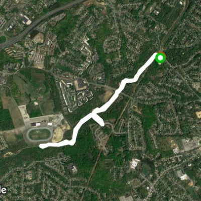 Henson Creek Trail walking route map in Joint Base Andrews