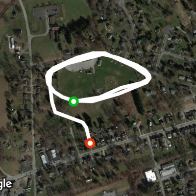 Harmony Park running track walking route map in Avondale