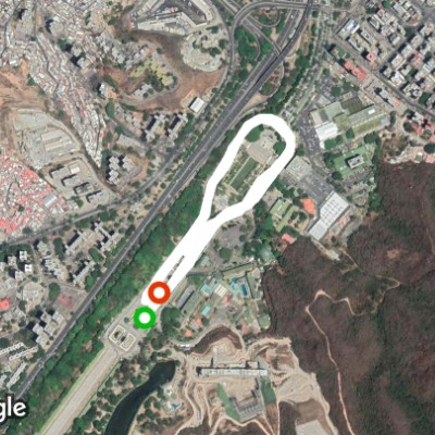 Los chiefs walking route map in Caracas