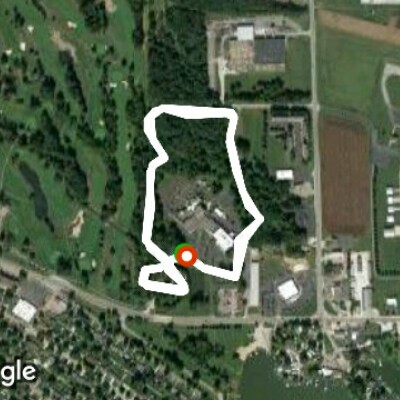 Rochester hospital trail walking route map in Rochester