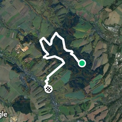 Hull walk walking route map in Sankt Egidien