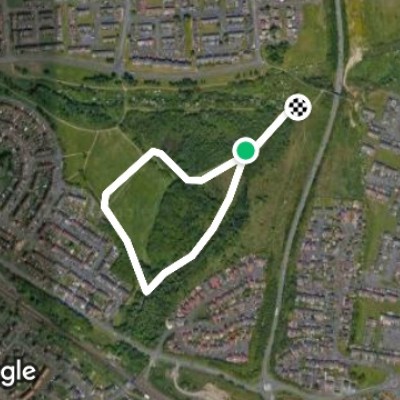 Holytown forestry walking route map in Newarthill