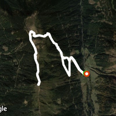 Salfeins Alm - Grieskogel walking route map in Axams