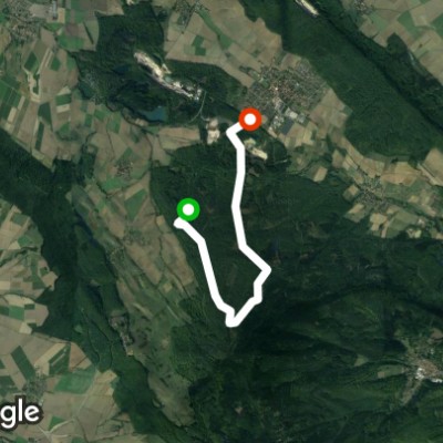 Duinger Wald walking route map in Duingen