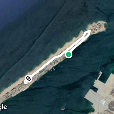 Restinga walking route map in Lobito