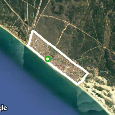 Matalascañas seafront walking route map in Matalascañas