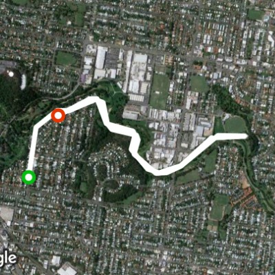 Grange Forest Park walking route map in Alderley