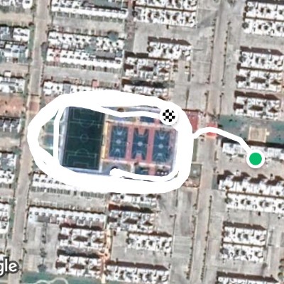 Sports Villa Heaven walking route map in La Isla