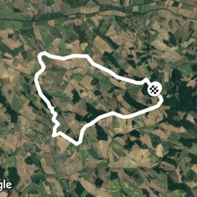 Hills Montgaillard-Tauriac walking route map in Salvagnac