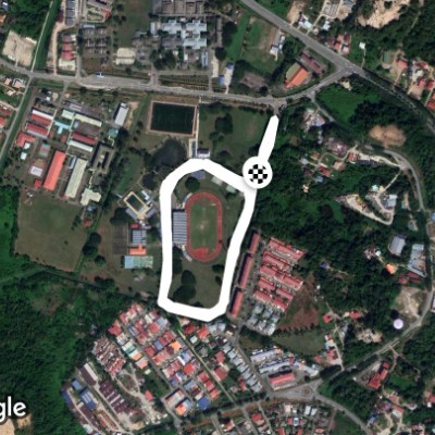 Sports Complex wp Labuan walking route map in Labuan