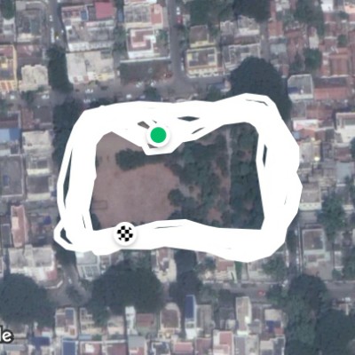 Sathyamurthi Road walking route map in Katoor