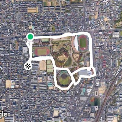 岡山県総合グラウンド内ジョギングコース
