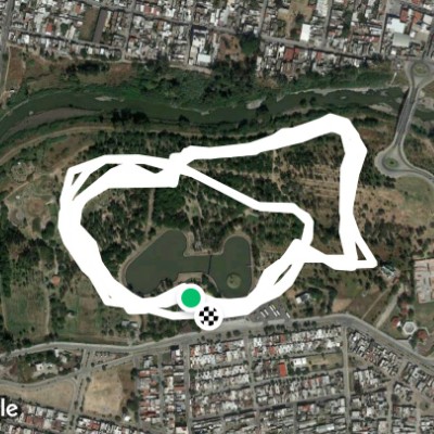 Ecoparque28112019 walking route map in Salamanca