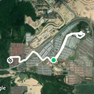 Hill Park S2 Heights walking route map in Siliau