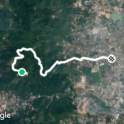 Big buddha walking route map in Mueang Phuket