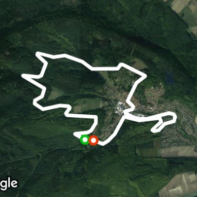 Greet walking route map in Delligsen