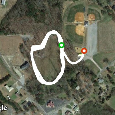 Hamner Park walking route map in Arley