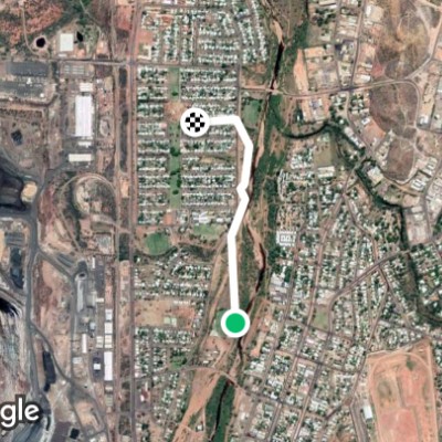 Urquhart Street 2.6km walking route map in Winston