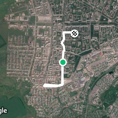 Arena - Sterlitamak walking route map in Sterlitamak