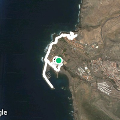 Puerto de las Nieves.agaete walking route map in Agaete
