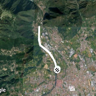 Lungo sinistro Brenta da Bassano del Grappa a Pove