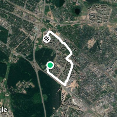 маршрут в Vykhino-Zhulebino