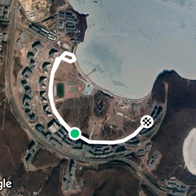 Far Eastern Federal University walking route map in Vladivostok