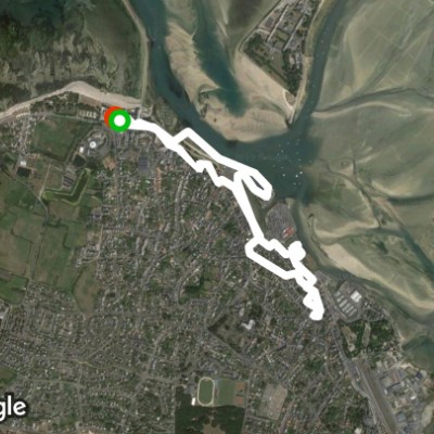 Port walking route map in La Turballe