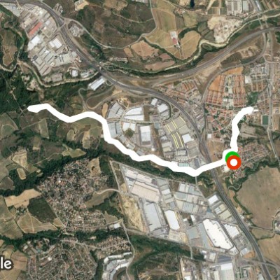 Great abrera-torrent route walking route map in Abrera