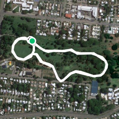 Anderson Gardens walking route map in Mundingburra