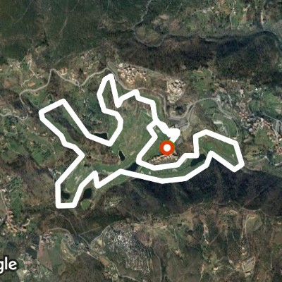 Cogoleto Sant'Anna walking route map in Lerca