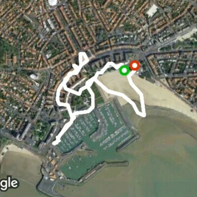 Royan walking route map in Royan