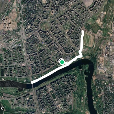 Туда сюда от моста до ворот  пробежка 14км