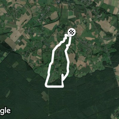 State Forest of Mormal walking route map in Mecquignies