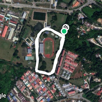 COMPLEX SPORT WP LABUAN walking route map in Labuan