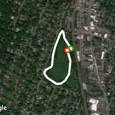 Anderson Park walking route map in Bloomfield