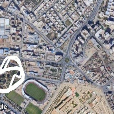 Garden tour Touta walking route map in Besbes