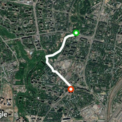 Пешком от Шокальского, 5 до метро Свиблово