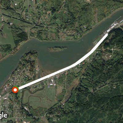 Raymond to South Bend Trail walking route map in Raymond