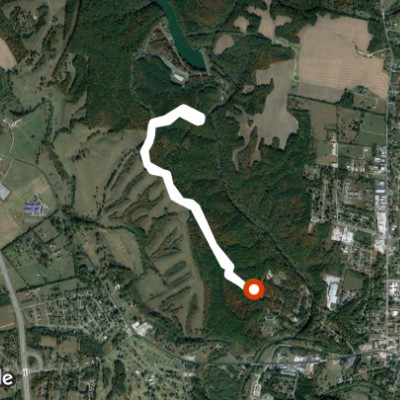 David Crockett State Park Lawrenceburg TN walking route map in Lawrenceburg