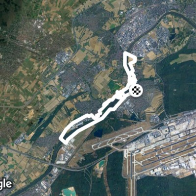 Main shore, Kelsterbach, Okriftel, Heddernheim. walking route map in Kelsterbach