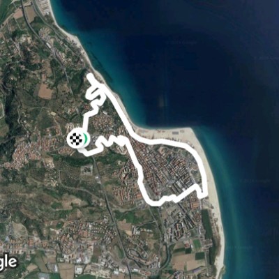 Soverato Panoramica - Waterfront walking route map in Soverato