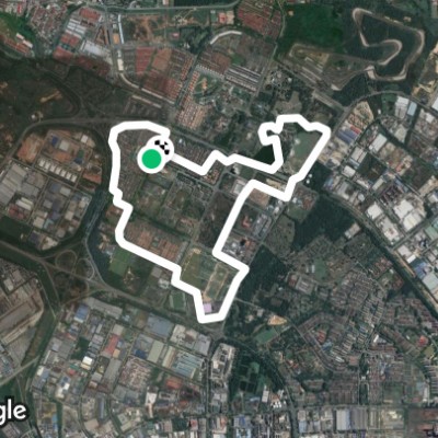KRT F4 Tmn Mawar - Lmn Extreme - Fly Ktk walking route map in Pasir Gudang