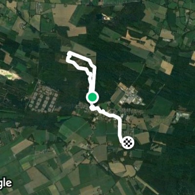 Itterbecker Heide walking route map in Itterbeck