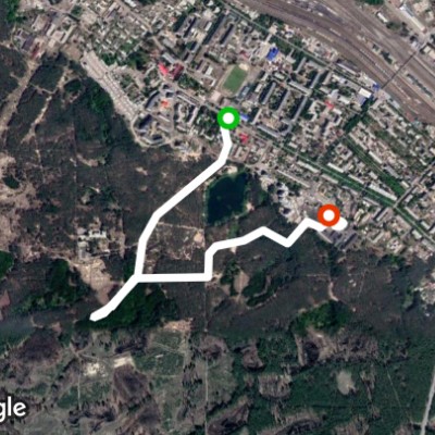 09.07.2019 walking route map in Lyman