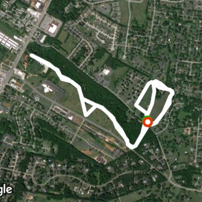 H. P. Thomas border and Green Way trail there+back